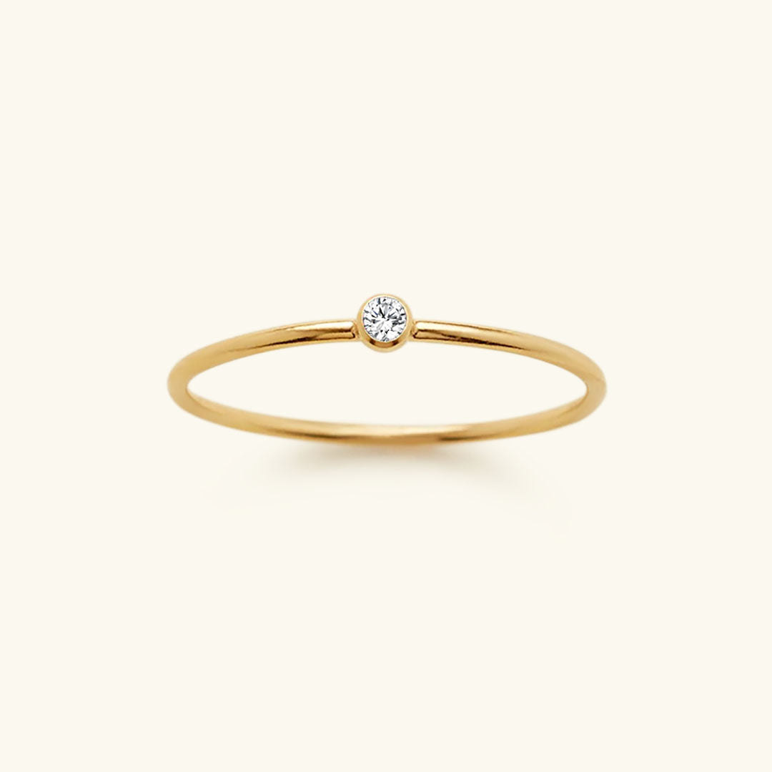 Angelina Birthstone Stacker Ring