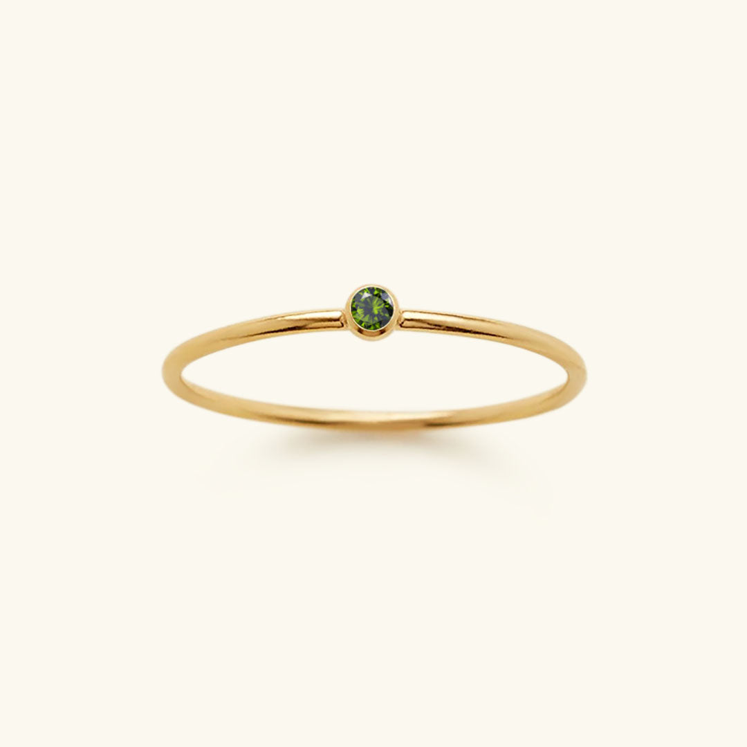 Angelina Birthstone Stacker Ring