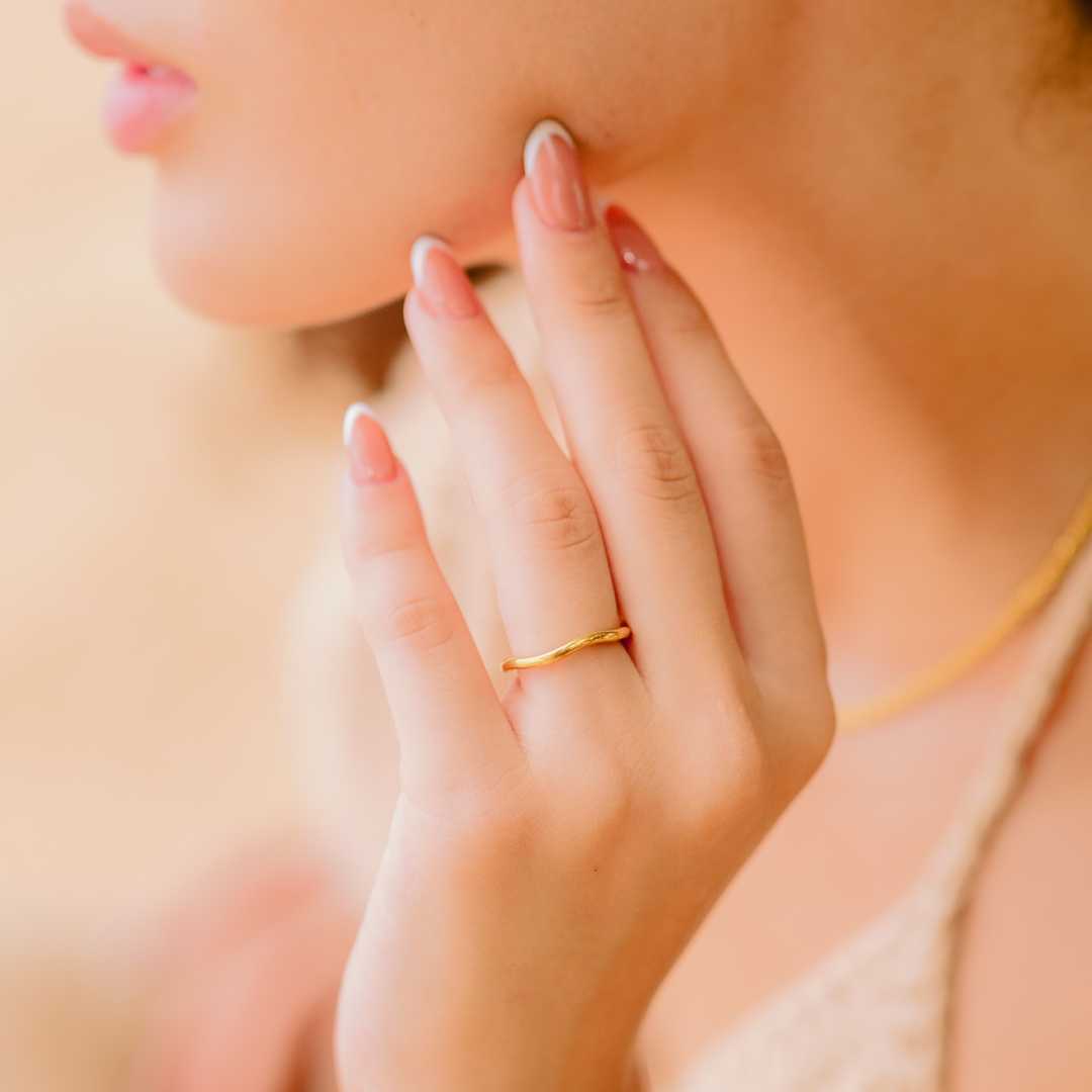 Edith Gold Stacker Ring