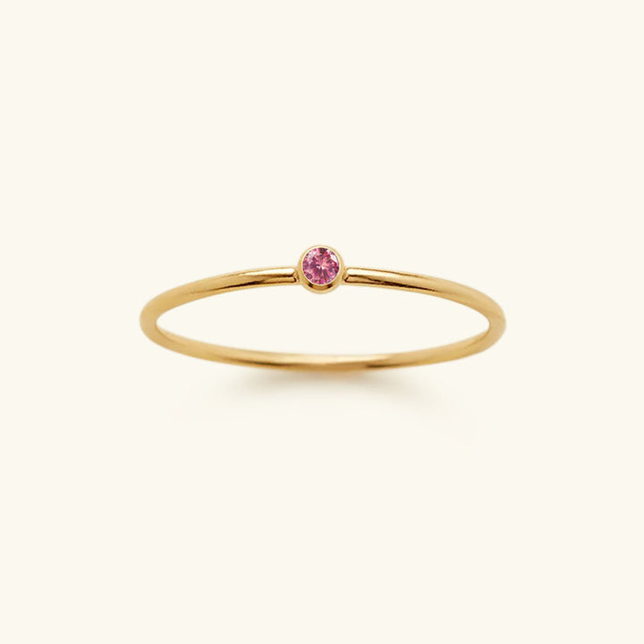 Angelina Birthstone Stacker Ring