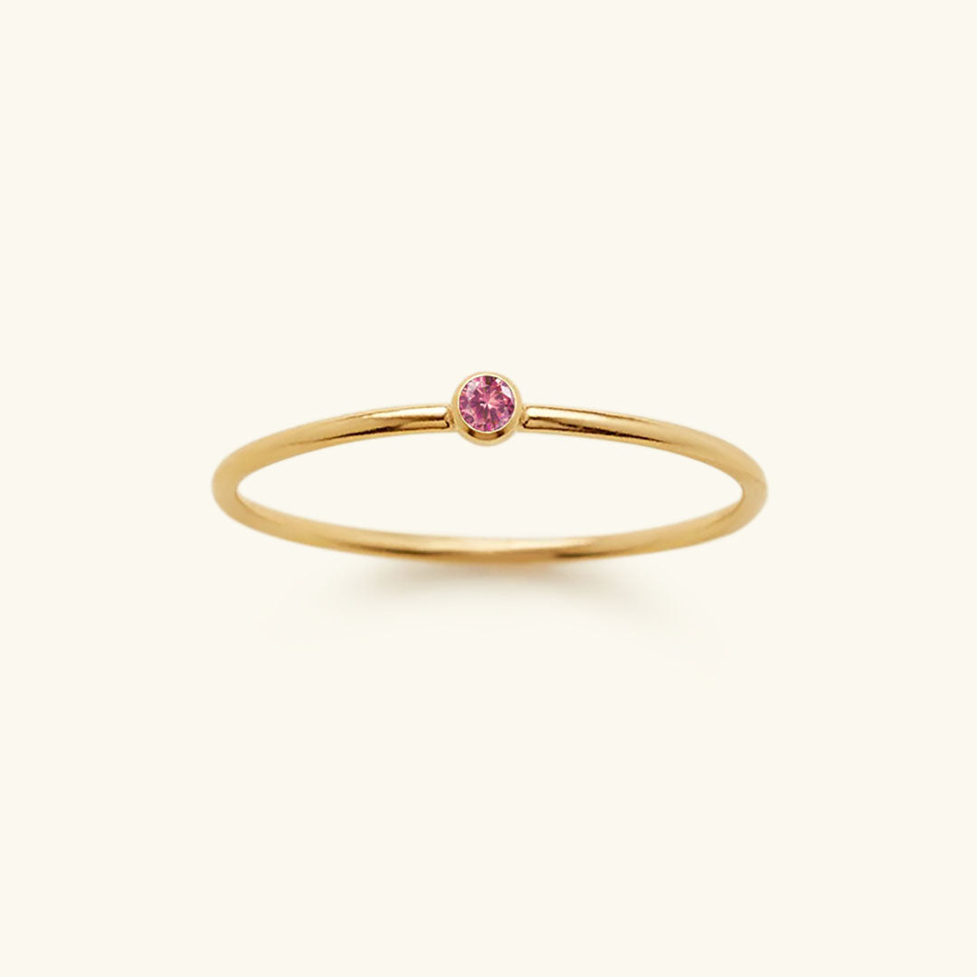 Angelina Birthstone Stacker Ring