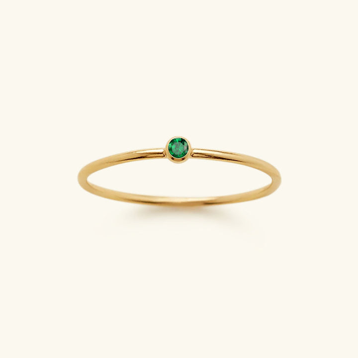 Angelina Birthstone Stacker Ring