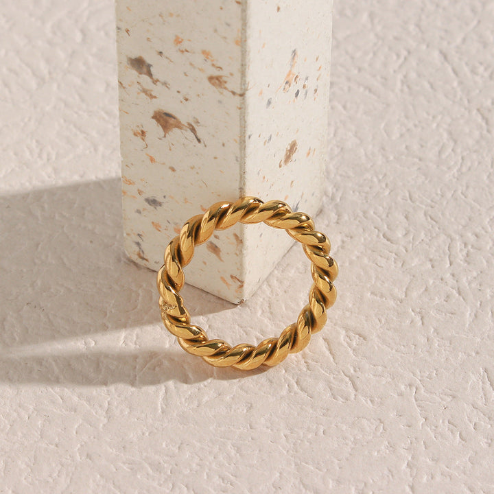 Marigold Gold Twist Ring