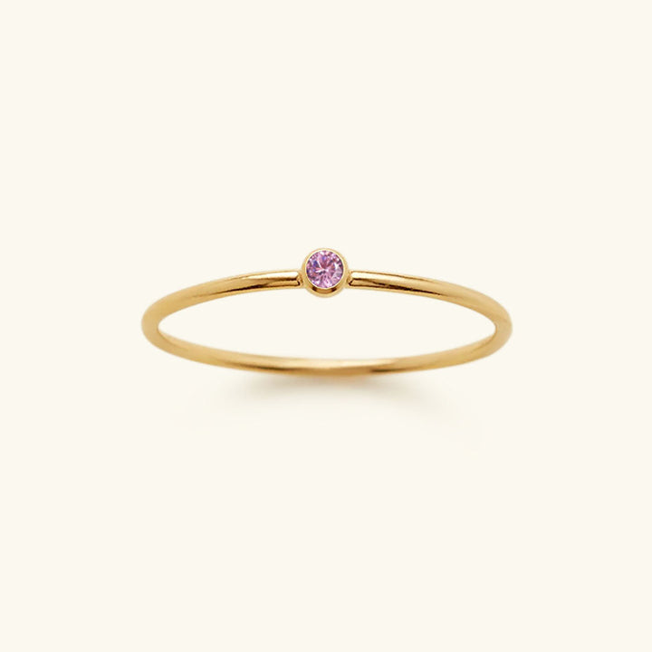 Angelina Birthstone Stacker Ring