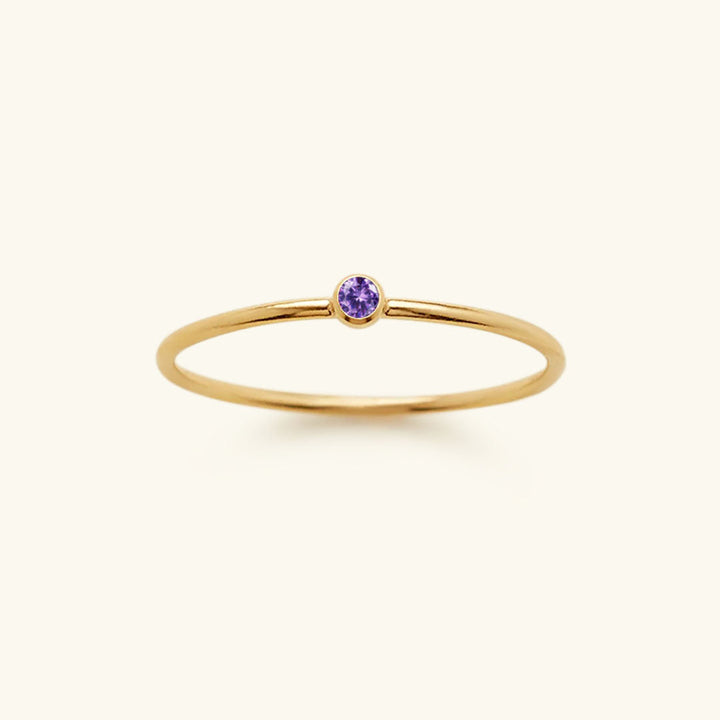 Angelina Birthstone Stacker Ring
