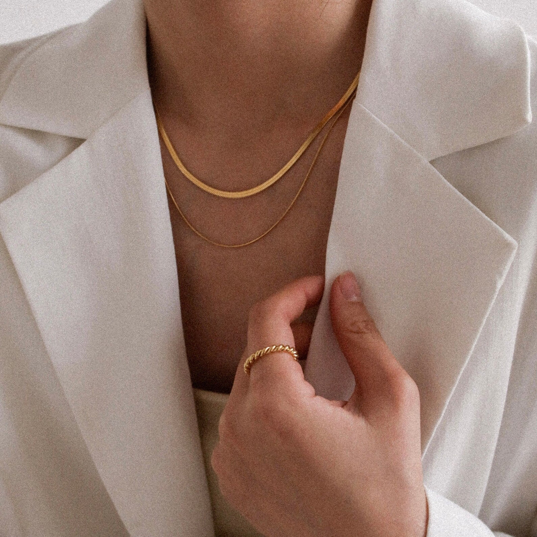 Marigold Gold Twist Ring