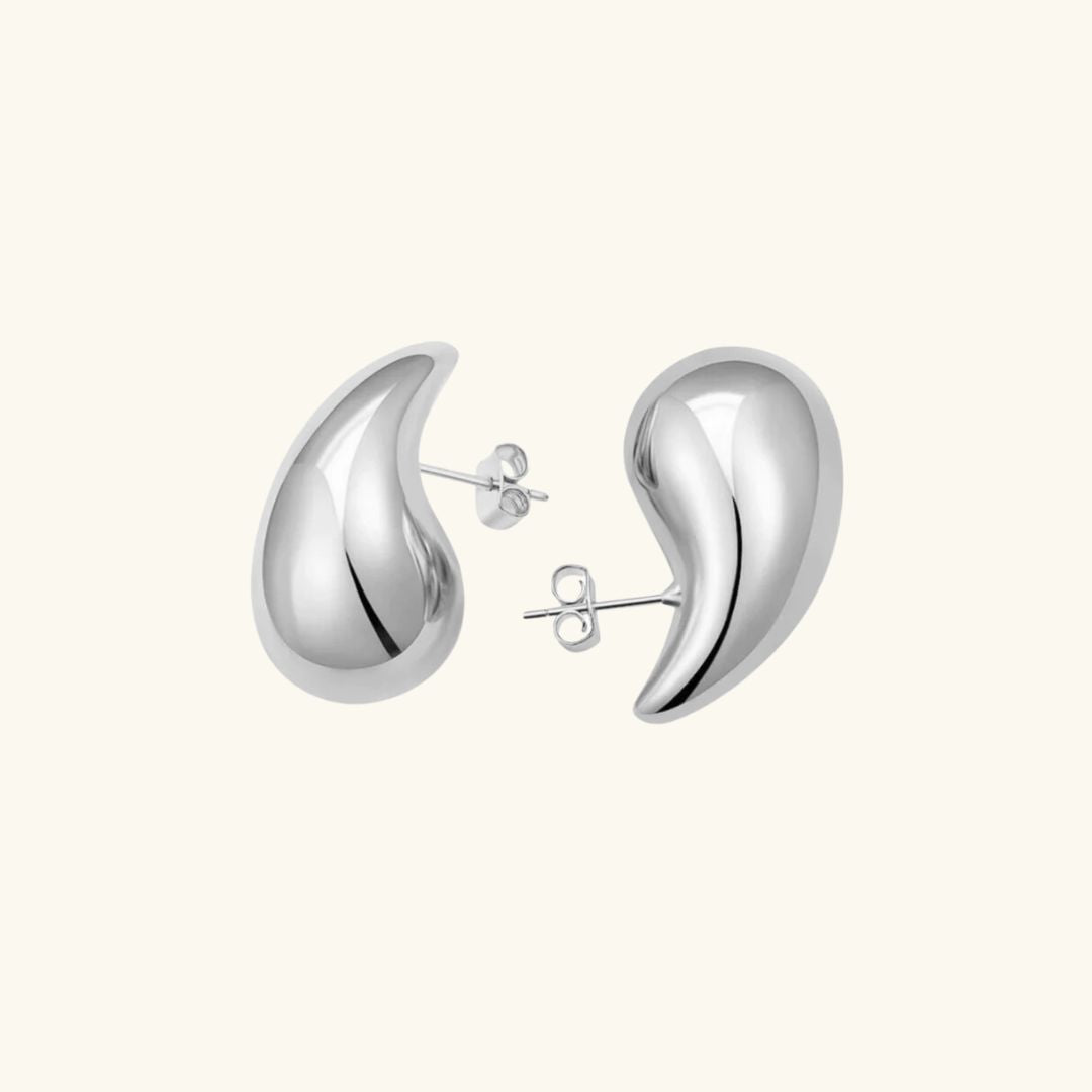 Serenity Teardrop Gold Earrings